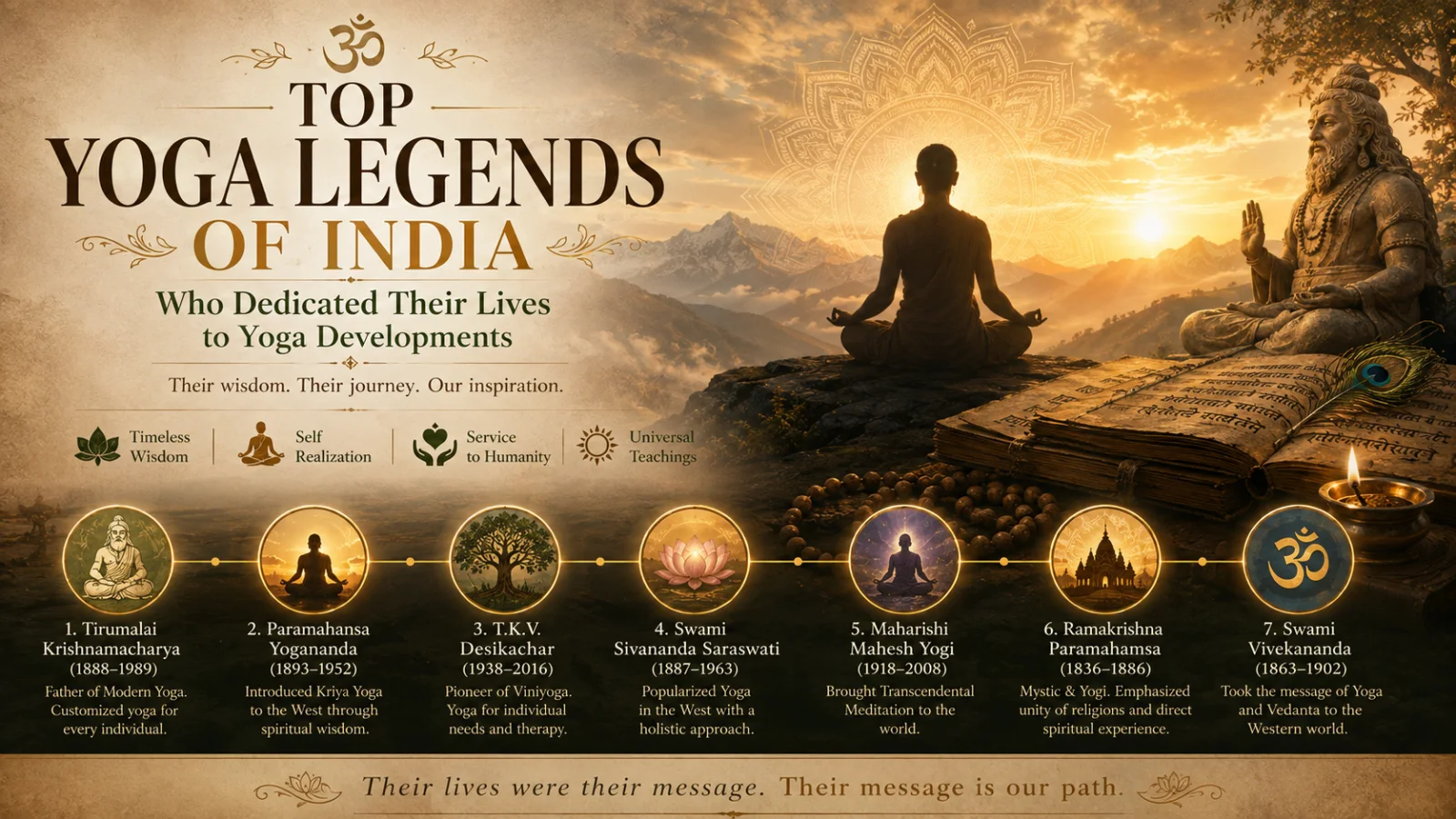 Top Yoga Legends of India Who Dedicated Their Lives to Yoga Developments